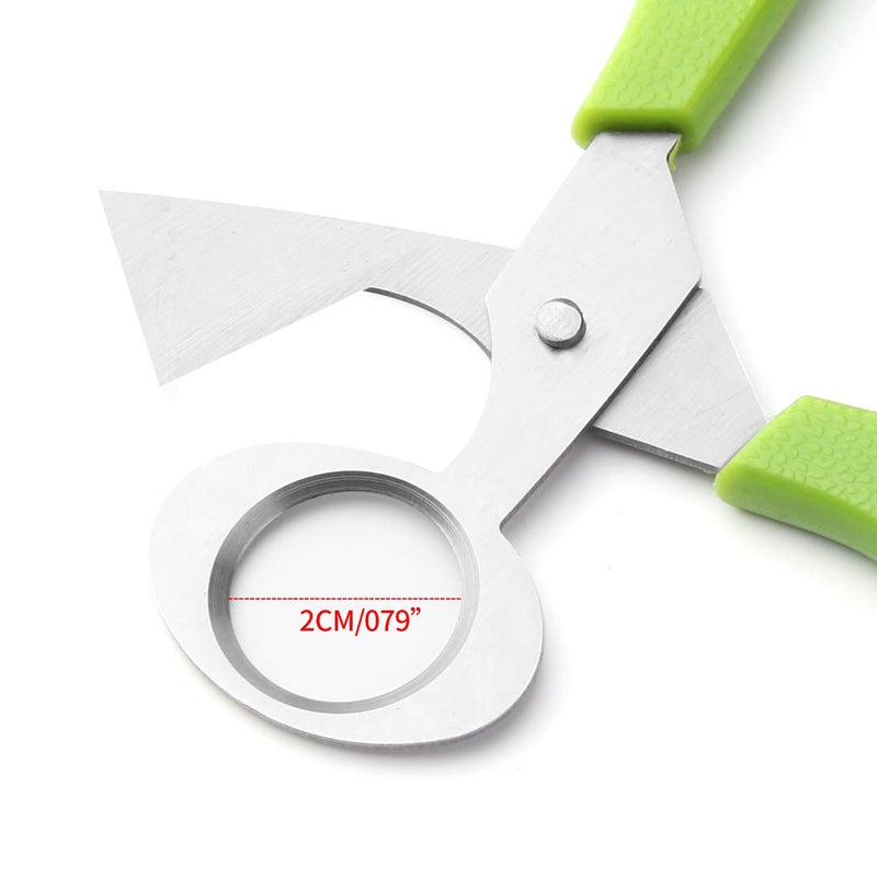 Calary 3Pcs Quail Egg Cutter Scissors Kitchen Egg Shears Tool (Green) - Image 3